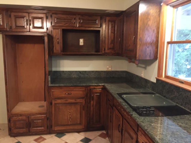 Restoring Rustic Kitchen Cabinets  Honey-Doers Roofing and Remodeling